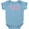 pig oink funny Baby Onesie