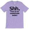 shh my hangover t shirt funny beer college drunk T-Shirt