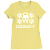 crossfit skull Ladies Fitted T-Shirt