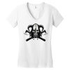 viking skull Women's V-Neck T-Shirt