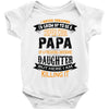 Super Cool Papa Of A Freaking Awesome Daughter Baby Onesie