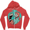 skullchain saw Zipper Hoodie