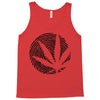 cannabis fingerprinting (black) Tank Top