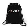 Pivot of The Friends Parody Drawstring Bags
