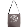 photographer funny mens Adjustable Strap Totes