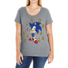 Sonic Rings Ladies Curvy T-Shirt