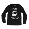 pot head coffee lover Long Sleeve Shirts