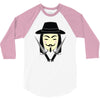 v for vendetta 3/4 Sleeve Shirt