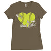 my heart is on that field Ladies Fitted T-Shirt