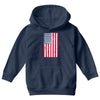 t-rex vintage american flag Youth Hoodie