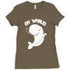 oh whale! Ladies Fitted T-Shirt