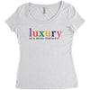 Luxury As A Croad Concept Women's Triblend Scoop T-shirt