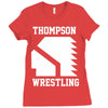 Thompson High School Wrestling (Vision Quest) Ladies Fitted T-Shirt