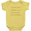 coffee is necessary Baby Bodysuit
