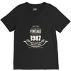 premium vintage 1987 classic perfectly aged limited edition V-Neck Tee