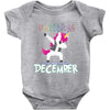 Born Unicorns-Born December Baby Bodysuit
