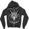 owl ornate Zipper Hoodie