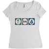 eat sleep money Women's Triblend Scoop T-shirt