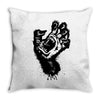 screaming hand werewolf Throw Pillow