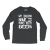 my indian name is runs with beer Long Sleeve Shirts