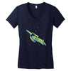 uss millennium enterprise Women's V-Neck T-Shirt