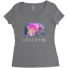 Little Dipper with Galaxy Women's Triblend Scoop T-shirt