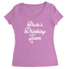 bride's drinking team diamond ring bachelorette Women's Triblend Scoop T-shirt