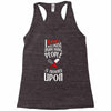 i bake because punching people is frowned upon Racerback Tank