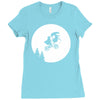 moon alien predator Ladies Fitted T-Shirt