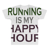 running is my happy hour All Over Men's T-shirt