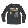 Mechanic Hourly Rate Long Sleeve Shirts