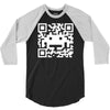 space alien qr code 3/4 Sleeve Shirt