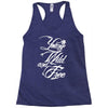 young wild and free new Racerback Tank