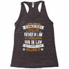 Super Cool Father In Law Of A Freaking Awesome Son In Law Racerback Tank