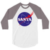 santa nasa 3/4 Sleeve Shirt
