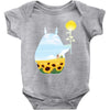 totoro sunflower Baby Bodysuit