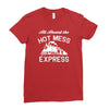 all aboard hot mess express train Ladies Fitted T-Shirt