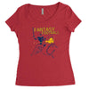 fantasy football Women's Triblend Scoop T-shirt