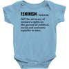 Feminism Noun Baby Onesie