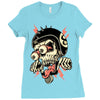 freaky biker Ladies Fitted T-Shirt