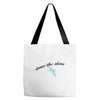 down the shore hooded Tote Bags