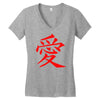 JAPAS Women's V-Neck T-Shirt