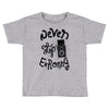 never stop exploring Toddler T-shirt