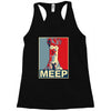 beaker meep poster, ideal birthday gift or present Racerback Tank