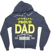 proud dad nurse Zipper Hoodie