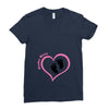 Custom baby girl name maternity design Ladies Fitted T-Shirt