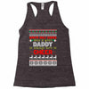 santa only comes once a year daddy is always here to cheer Racerback Tank