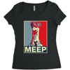 beaker meep poster, ideal birthday gift or present Women's Triblend Scoop T-shirt