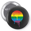 rainbow colored stripes dot running splashes Pin-back button