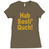 hab sosli' quch! klingon funny geek nerd sci fi alien conventions shir Ladies Fitted T-Shirt